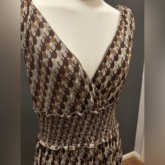 STUDIO M - circular pattern tulle midi/maxi sleeveless dress - Picture 3 of 7